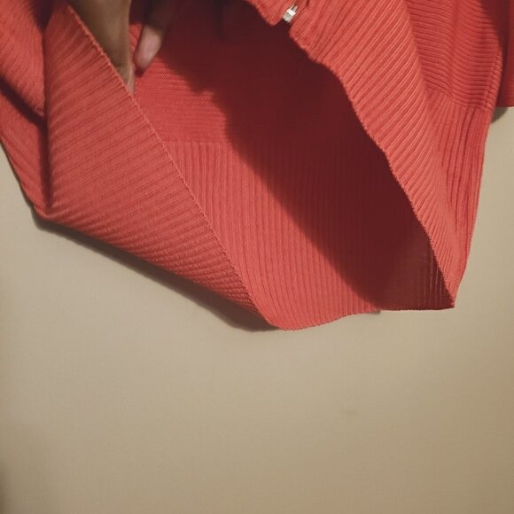 Exclusively Misook | Pink Ribbed Full Zipper Cardigan Sweater (Size Small) - Picture 11 of 14